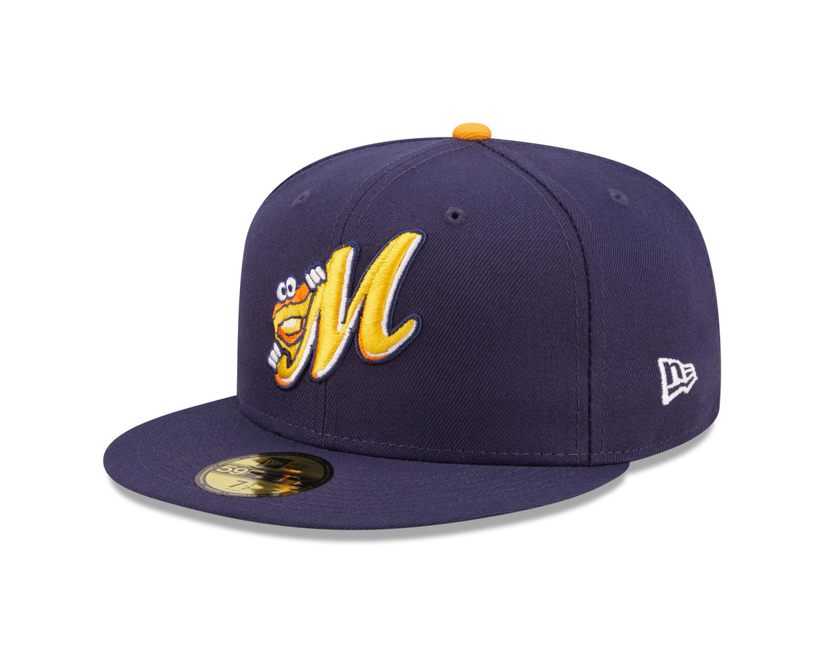 Montgomery Biscuits Official Powder Blue Fitted Hat 7 1/4