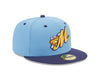 Montgomery Biscuits Official Powder Blue Fitted Hat