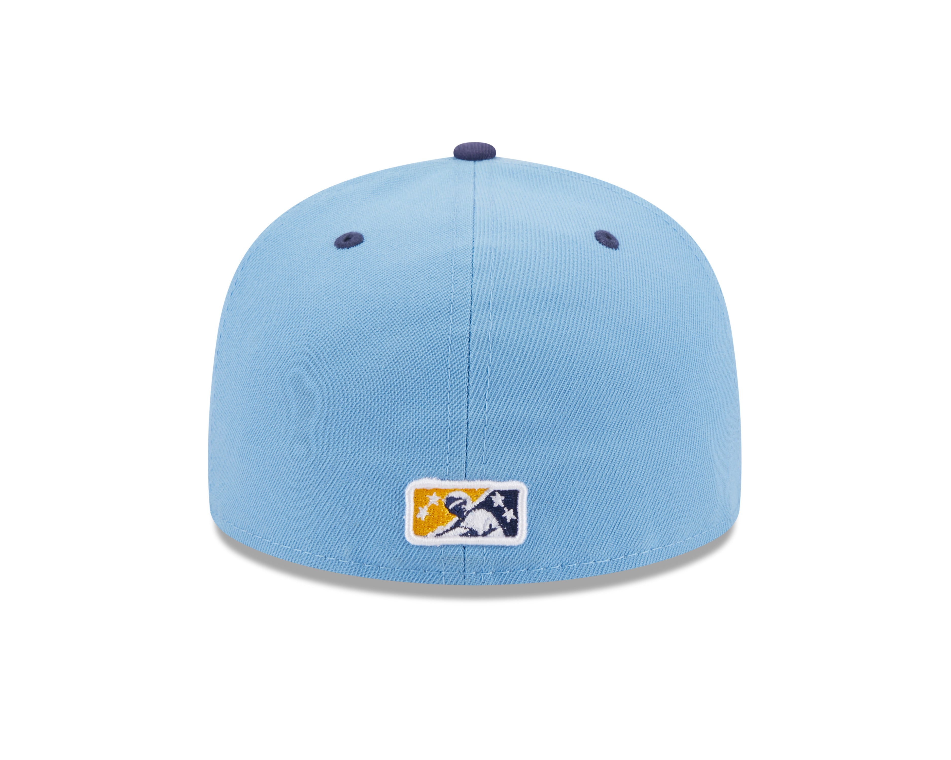 Montgomery Biscuits Official Powder Blue Fitted Hat 7 1/4