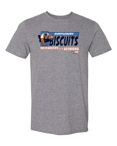 Montgomery Biscuits Marvel's Defender of the Diamond MB T-Shirt